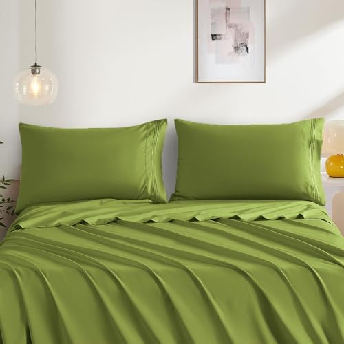 Deep Sage GreenStandard Size Pillow Cases Set of 2 - Image 2