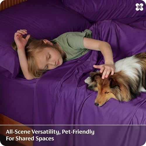 Bedsure PureWoven 100% Rayon Derived from Bamboo, King Size Sheets Set - Image 6