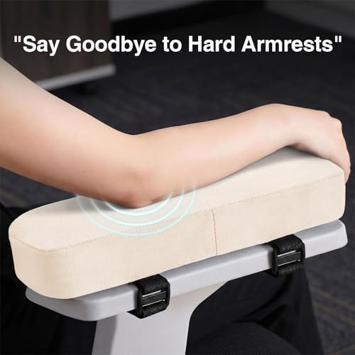 Smiry Memory Foam Office Chair Armrest Pads, Non-Slip Armrest Cushion - Image 4