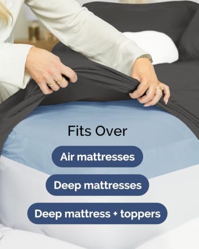 CGK Linens 2 Pack Extra Deep Cal King Fitted Sheets - Image 7