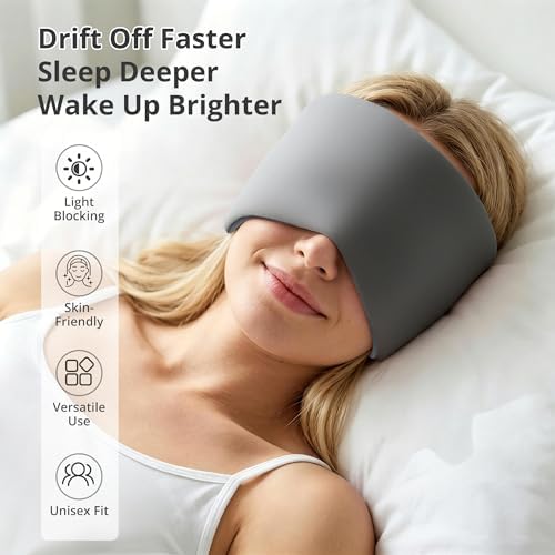 Weighted Sleep Mask for Women Men, Eye Mask for Sleeping - Image 3
