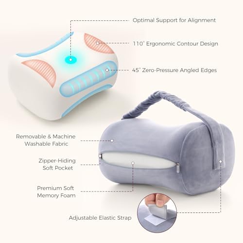 Momcozy Knee Pillow for Side Sleepers, Soft Memory Foam & Pinch-Free Design - Image 6