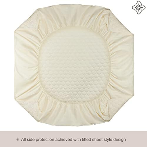 Bioweaves 100% Organic Cotton Mattress Pad Cover, GOTS Certified Cooling - Image 3