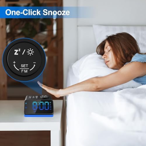 JALL Digital Alarm Clock with FM Radio - Image 3