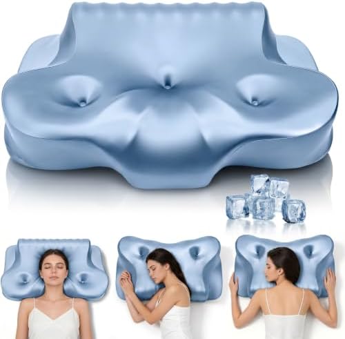 Dayme Orthopedic Memory Foam Pillows – Cooling Cervical Neck Pillow by Dayme