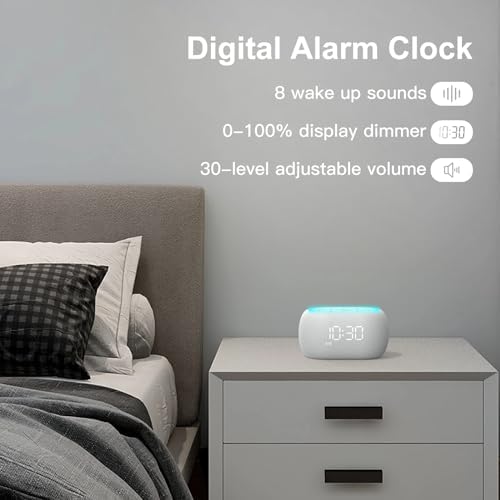 ANJANK White Noise Sound Machine Alarm Clock - Image 6