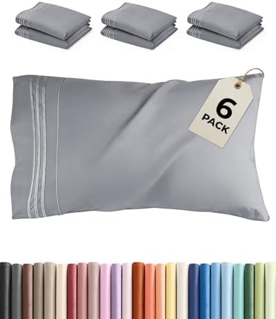 King Standard Pillow Cases Set of 6 by CGKUnlimited