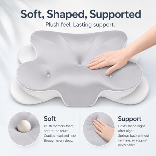 Cervical Memory Foam Pillow, Neck Pain Relief - Image 5