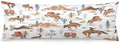 Brown Western Cowboy Body Pillow Cover Pillowcase by Unknown