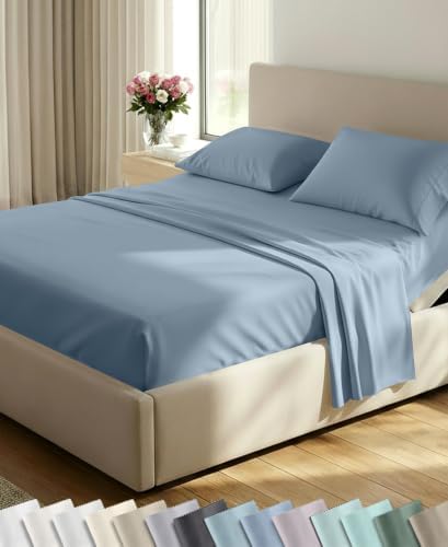 California Design Den 600 Thread Count Split King Bed Sheet Set by CaliforniaDesignDen