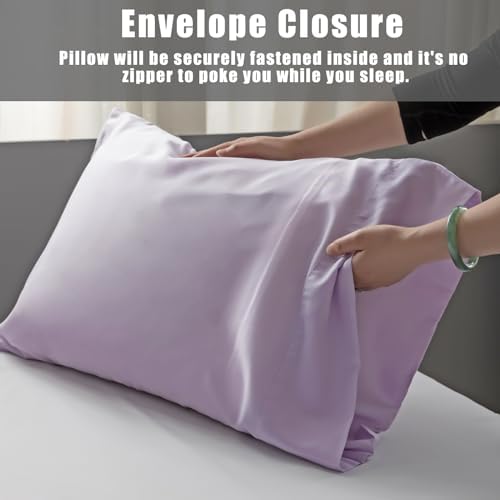 TELUS Pillow Cases King Size 2 Pack, Bamboo Rayon Cooling Pillowcases - Image 4