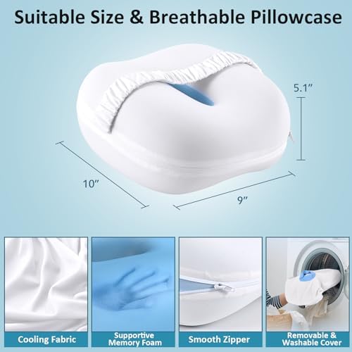 beslovo Side Sleeper Knee Pillow, Memory Foam Leg Pillow, Ergonomic Between Leg - Image 3