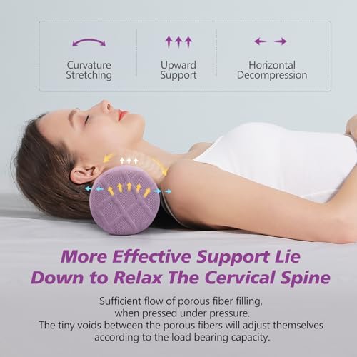 Cozyhealth 3.1" H Small Cervical Roll Pillow, Medium Soft Memory Foam Neck - Image 5