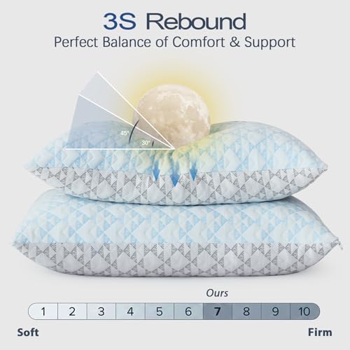 Cooling Shredded Memory Foam Pillows: Adjustable Bed Pillows - Image 4