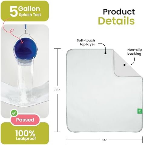 IMPROVIA® Washable Underpads, Heavy Absorbency Reusable Incontinence Pads - Image 3