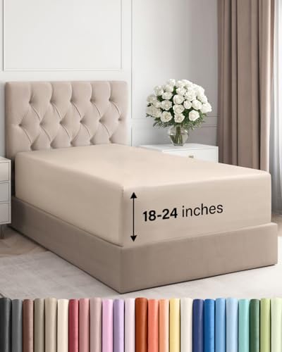 CGK Linens Extra Deep Twin XL Fitted Sheet by CGKUnlimited