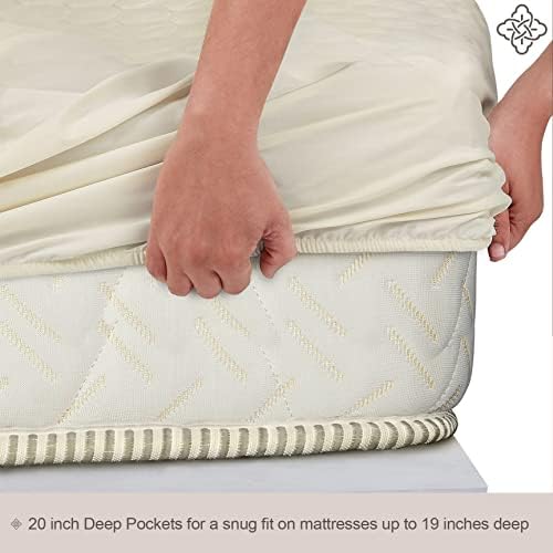 Bioweaves 100% Organic Cotton Mattress Pad Cover, GOTS Certified Cooling - Image 2