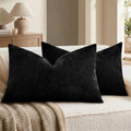 decorUhome Chenille Decorative Throw Pillow Covers 12x20 Set of 2 by decorUhome