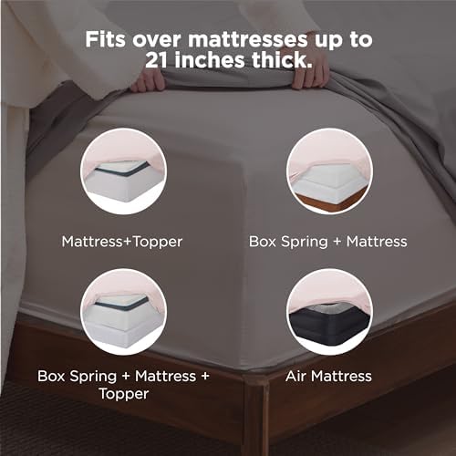 Bedsure Twin XL Sheets Dorm Bedding, GentleSoft Breathable Extra Long Twin - Image 2