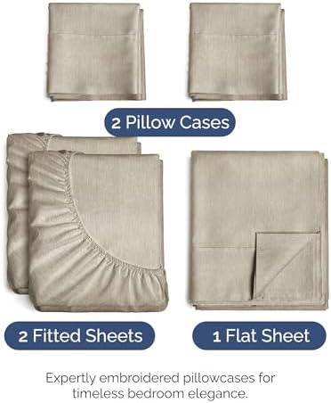 Split King Size 5 Piece Sheet Set - Image 2