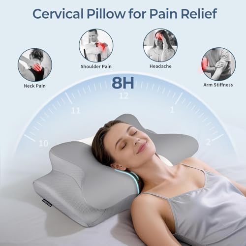 Cervical Pillow for Neck Pain Relief, Ergonomic Neck Pillow for Sleeping - Image 3