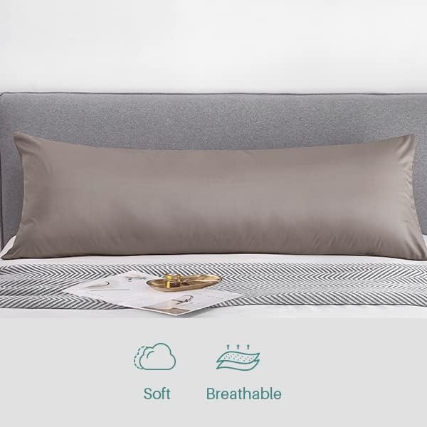 Oubonun 21 x 54 Inch 100% Cotton 800TC Long Body Pillowcase - Image 5