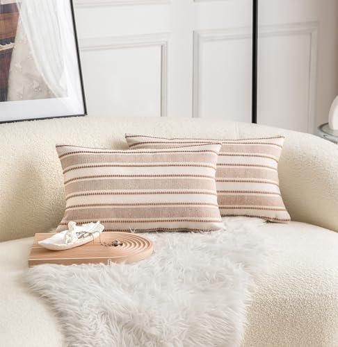 Cethom Decorative Boho Lumbar Throw Pillow Covers, Farmhouse Textured Pillow - Image 3