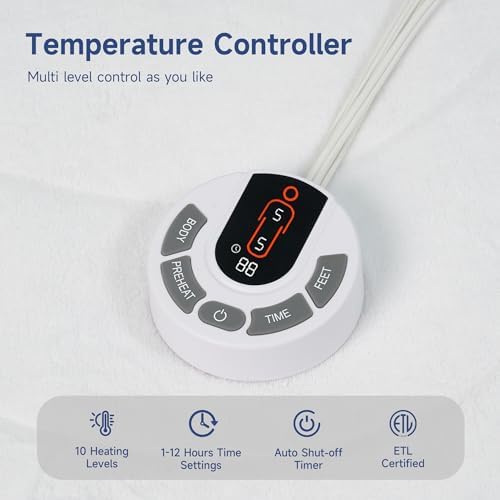 Texciting Heated Mattress Pad King Size-Bed Warmer - Image 2