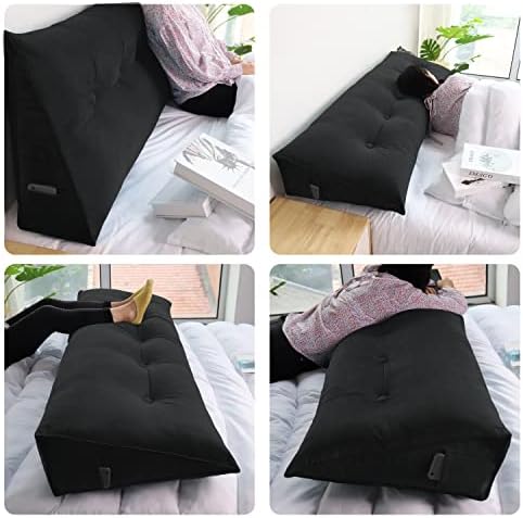 WOWMAX Headboard Pillow Queen Bed Wedge Pillow Headboard - Image 3
