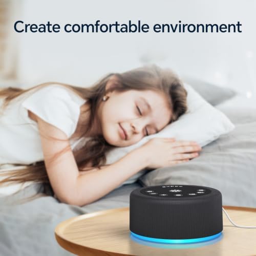 Sound Machine White Noise Brown Noise Machine Night Light 30 Non Looping Sounds - Image 5