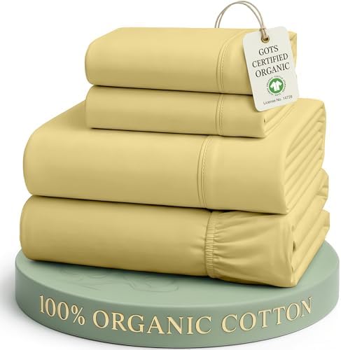 LANE LINEN Queen Size Bed Sheets 100% Organic Cotton Soft 4pc by LaneLinen