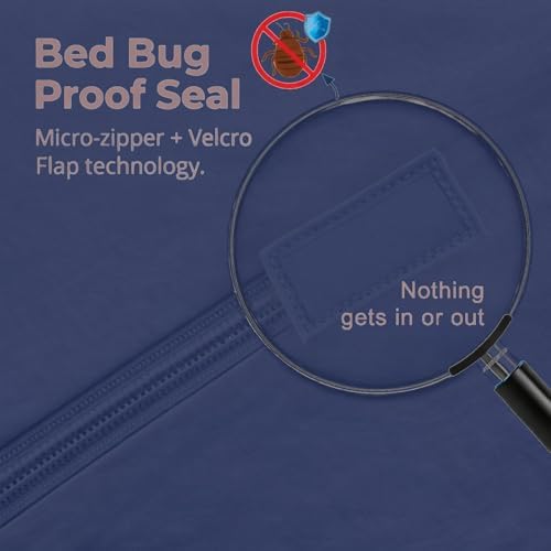 Guardmax Full XL Mattress Protector Zippered, Bed Bug Mattress Cover - Image 3