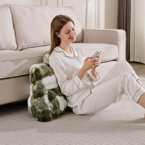 Reading Pillows for Boyfriend Adult, Velvet Back Pillow Bed Wedge Large - Image 3