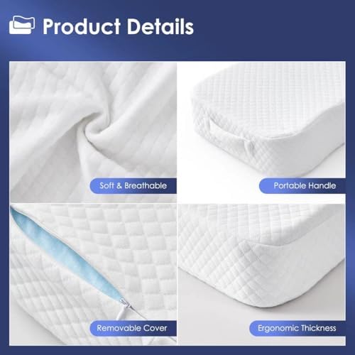 Leg Pillow for Side Sleepers, Memory Foam Knee Pillow for Side Sleeping - Image 6