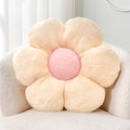 Kcvvcr Beige Flower Pillow, Cute Decorative Flower Shaped Throw Pillow by Kcvvcr