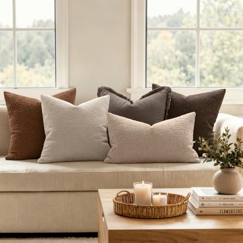 MIULEE Textured Boucle Lumbar Pillow Cover - Image 4