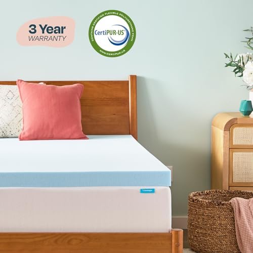 Linenspa Memory Foam Mattress Topper, Full Size - Image 5