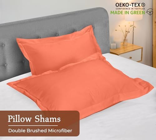 Royale Linens Microfiber Standard Size Pillow Shams Set of 2 - Image 3