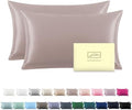 Silk Pillow Cases 2 Pack, Soft Breathable and Sliky Queen Size Pillow Cases Set by Suatien