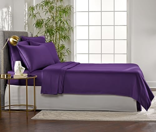 Pure Bamboo Full Sheets, Genuine 100% Organic Viscose Derived from Bamboo Bed - Image 4