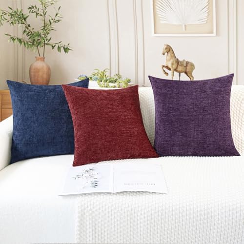 CaliTime Decorative Couch Throw Pillow Covers 18 X 18 Inches Plum Purple - Image 5
