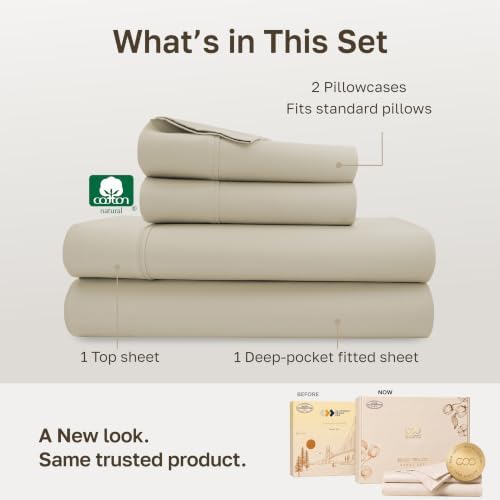 California Design Den 100% Cotton Sateen Full Deep Pocket Sheet Sets - Image 3