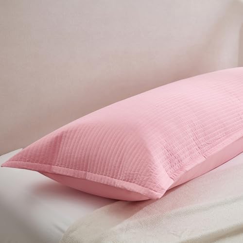 Quilted Body Pillow Cover, Striped Long Size 21"x54" Body Pillowcase 1PC Soft - Image 5