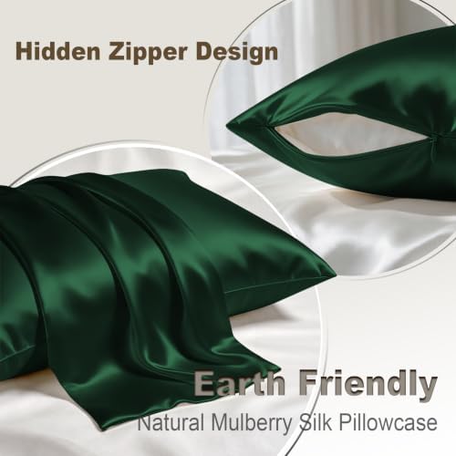 LYSHIN Silk Pillow Cases 2 Pack Queen Size - Image 2