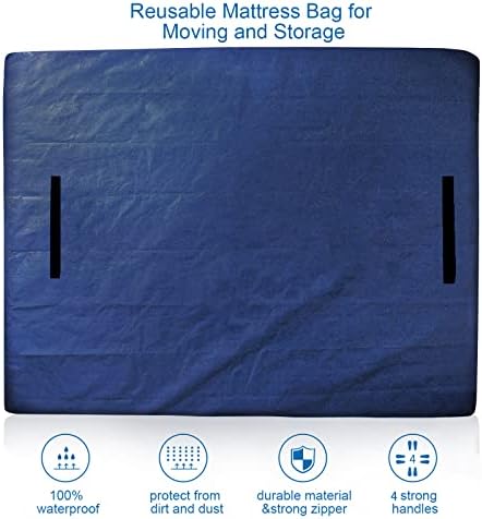 Coldwind Mattress Bags for Moving and Storage, Waterproof Mattress Cover for - Image 2