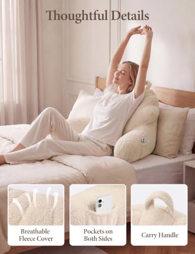 Yoofoss Reading Pillow for Bed Sitting up, Backrest Pillows - Image 5