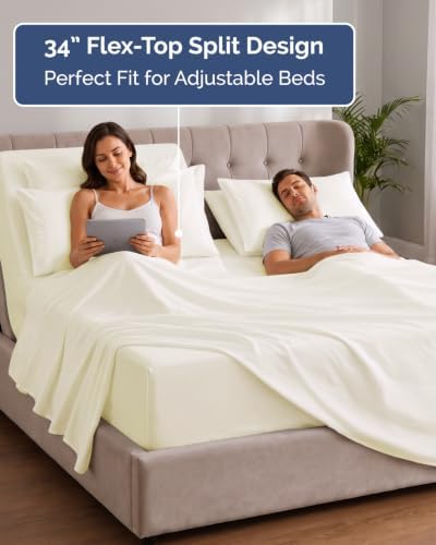 Extra Deep Flex Top Split Head King Sheet Set - Image 3