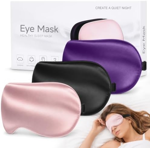 Silk Sleep Mask, Light Blocking Eye Mask by HOME