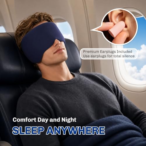 Weighted Sleep Mask for Women Men, Eye Mask for Sleeping - Image 6