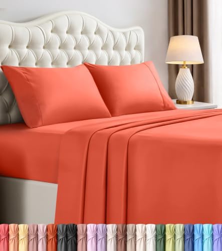 King Sheets Set, 4 Pieces 16" Deep Pocket Hotel Luxury Bed Sheets by UTOPIABEDDING